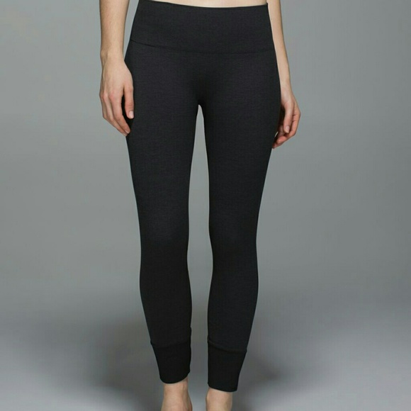 lululemon athletica Pants - Lululemon Heathered Black Ebb to Street Pants 8
